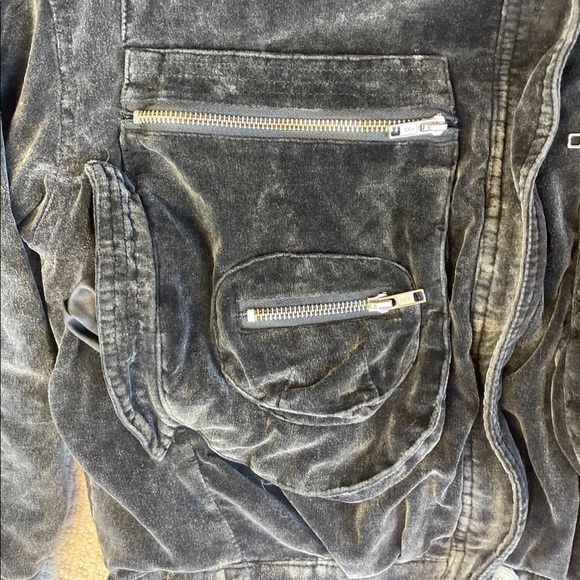 Bomber Jacket by Brandon Thomas Distressed size Medium - Picture 3 of 4